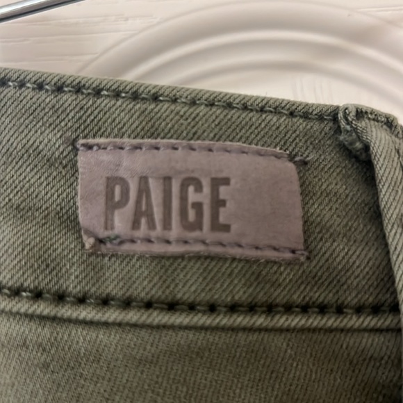 Paige Jolie Weekender: S: 29, C: vintage green ivy, NWT, bought from Evereve - Picture 7 of 8